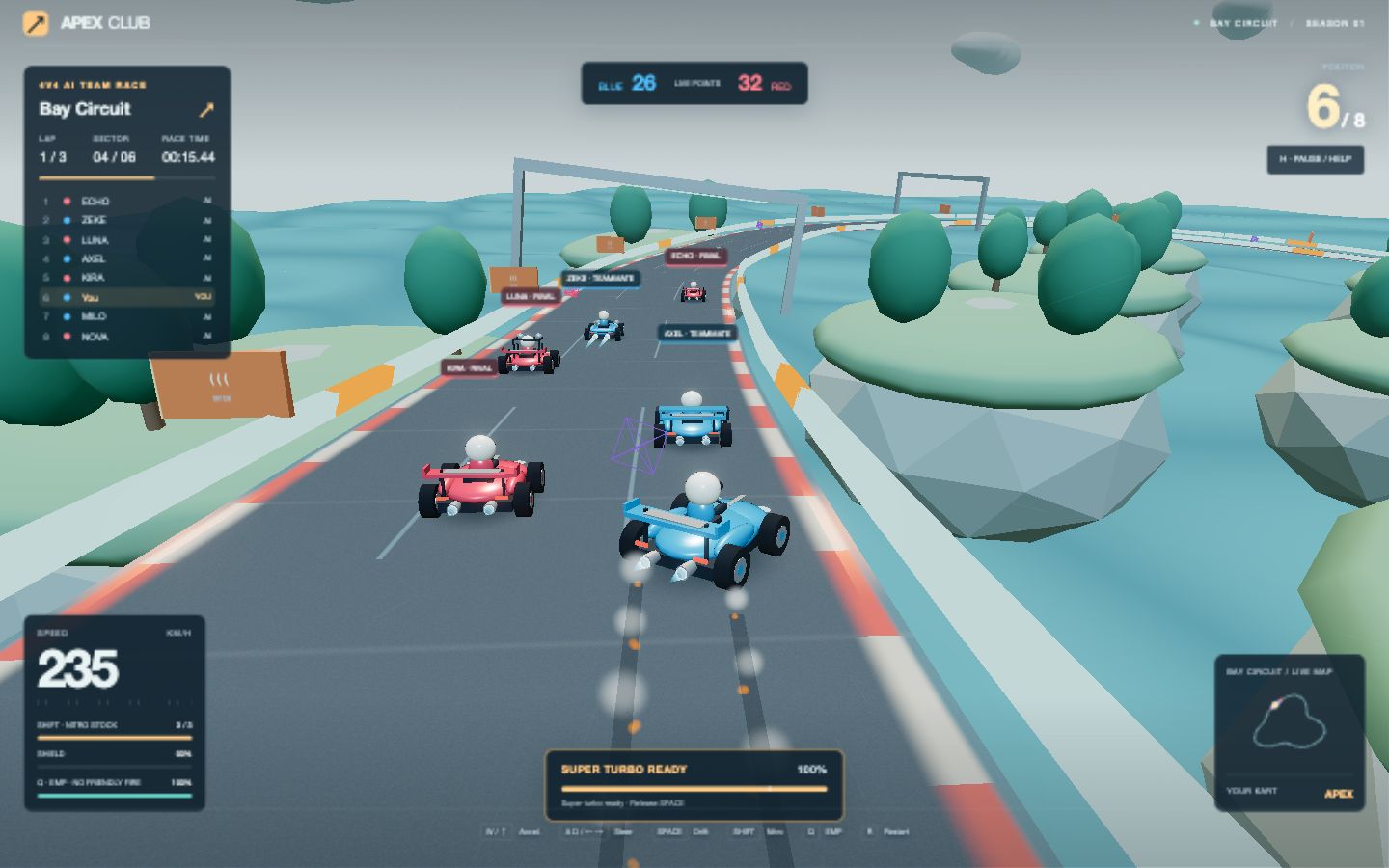 APEX CLUB — Bay Kart Grand Prix — 实机画面