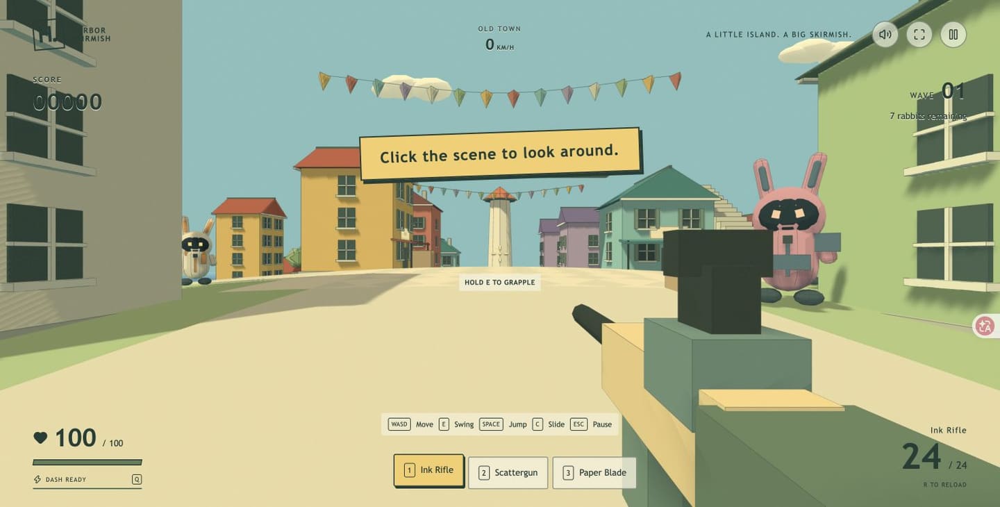 Harbor Skirmish — gameplay screenshot