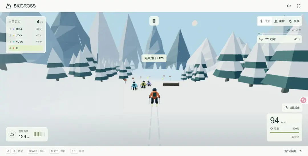 SKICROSS — Alpine Downhill — captura del juego