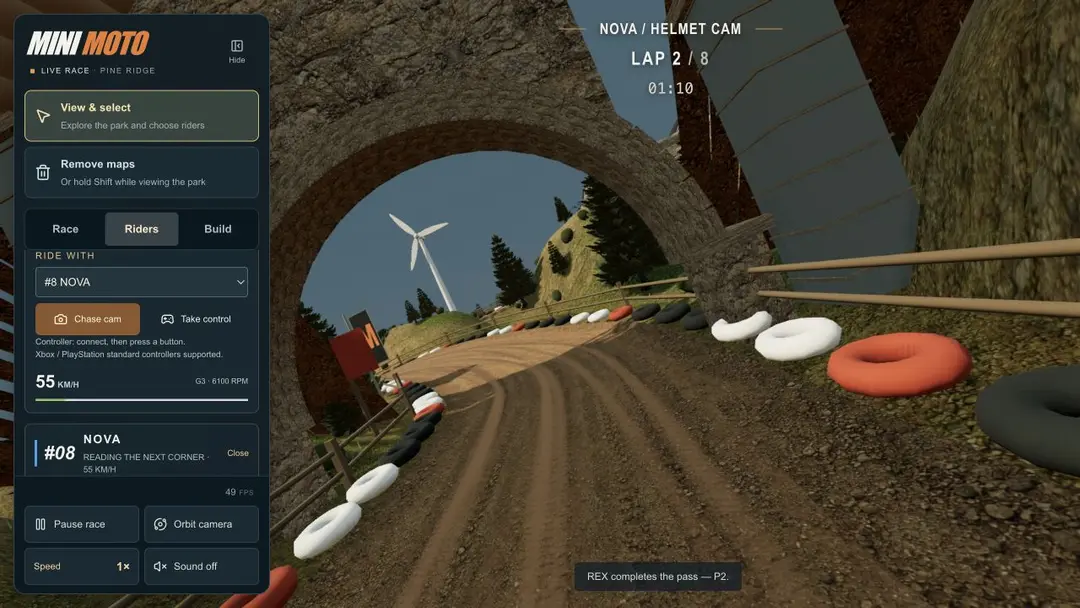 Mini Moto — Pine Ridge Park — gameplay screenshot