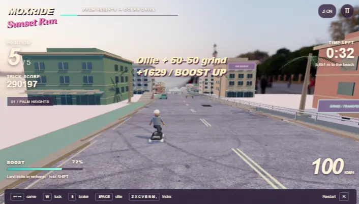 MoxRide — gameplay screenshot