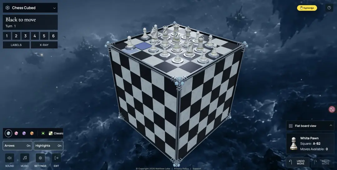 Chess Cubed — gameplay screenshot