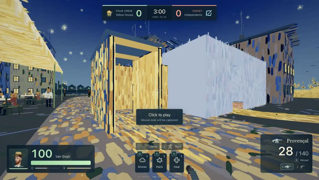 Gogh Strike · Paint Clash — gameplay screenshot