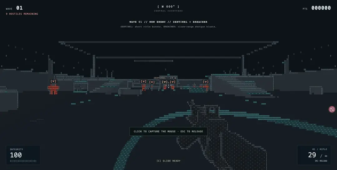 ASCII DISTRICT — لقطة من اللعب