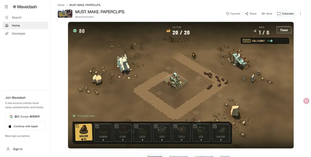 MUST. MAKE. PAPERCLIPS. — gameplay screenshot