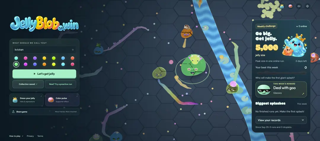 JellyBlob.win — لقطة من اللعب