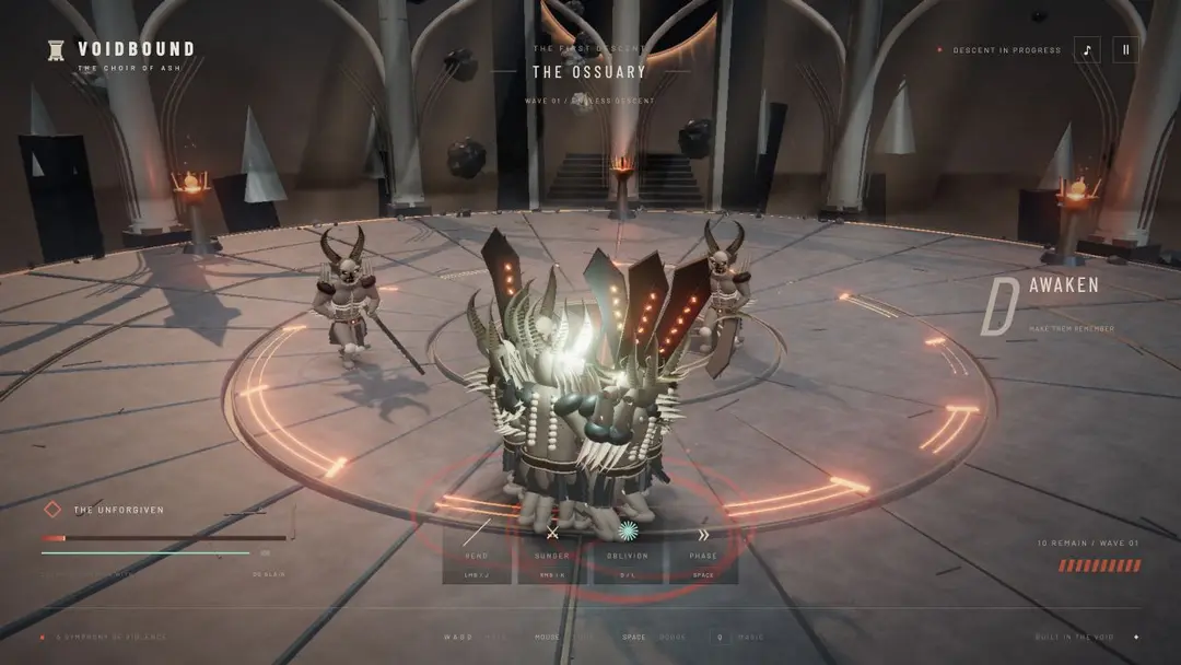 VOIDBOUND — The Choir of Ash — gameplay screenshot