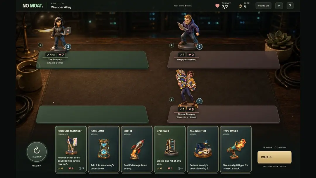 No Moat — gameplay screenshot