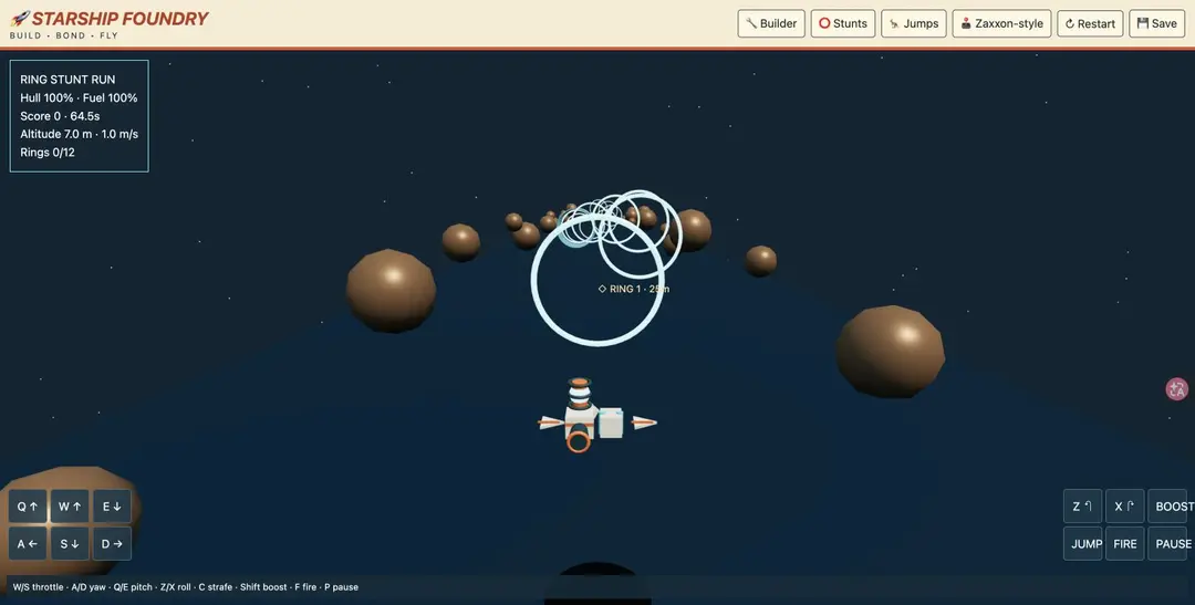 Starship Foundry — Isometric Flight Lab — gameplay screenshot