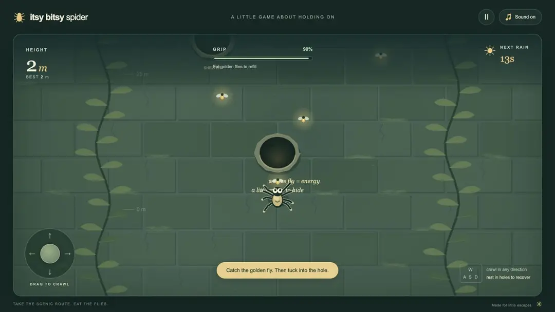 Itsy Bitsy Spider · One More Climb — captura do jogo