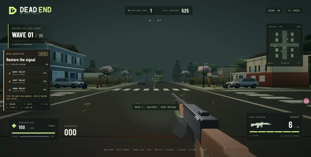 DEAD END — Oakridge — gameplay screenshot