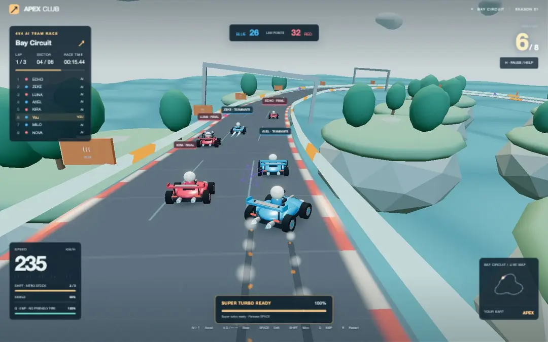 APEX CLUB — Bay Kart Grand Prix — gameplay screenshot
