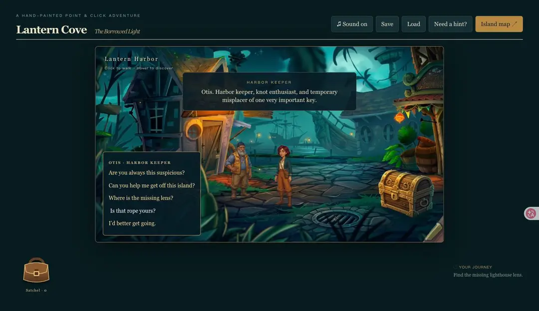 Lantern Cove — The Borrowed Light — gameplay screenshot