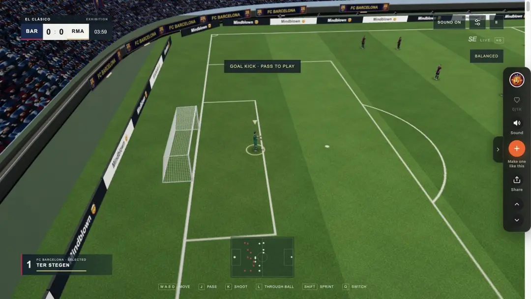 Stadium Elite — El Clásico — لقطة من اللعب