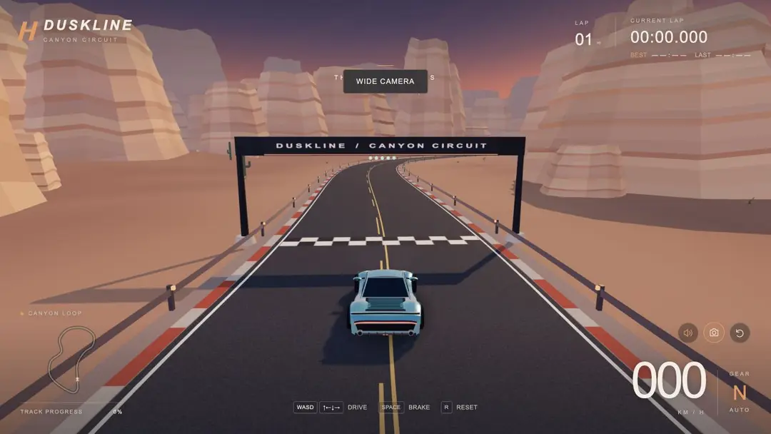 DUSKLINE — Canyon Circuit — 实机画面